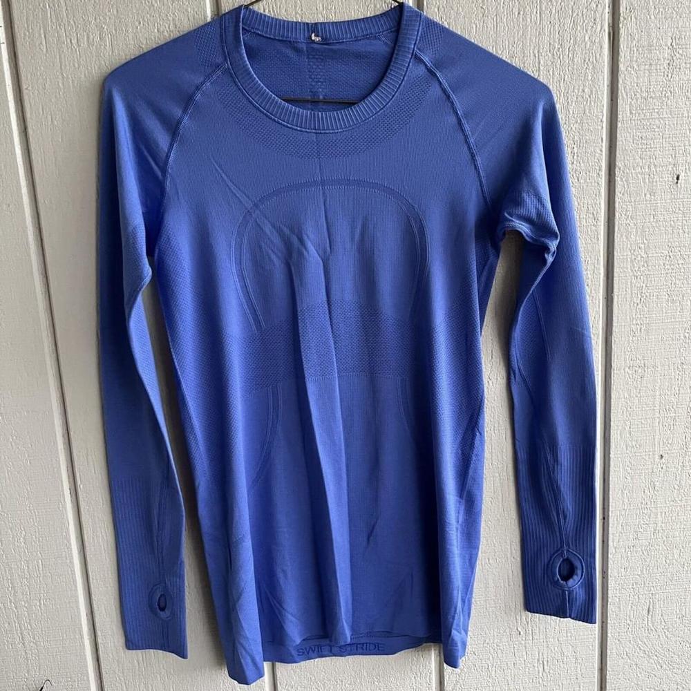 Lululemon Athletica Swiftly Tech Long Sleeve Shirt 2.0 Race Length Wild Indigo 8